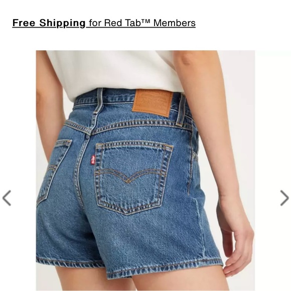 Levi High rise loose fit shorts - Picture 2 of 7